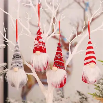 1 Pc Erdő Öreg Karácsonyi Mini Baba Karácsonyi Fa Medál Karácsonyi Dekoráció Otthon Gnome Baba Xmas Gyerekek 2022 Újévi Ajándékok