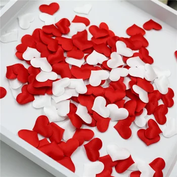100 2 cm Rose Red Szivacs Szív Alakú Konfetti Dobott tökéletes Esküvő-Házasság, Otthon DIY Dekor, Dekoráció, Parti kellékek