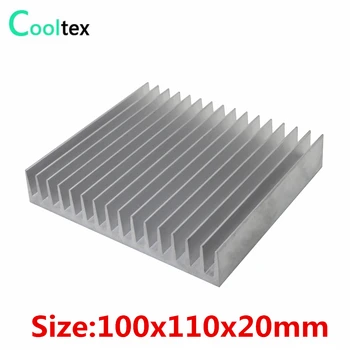 100x110x20mm Alumínium Hűtőborda hűtőborda radiátor elektronikus Chip LED COOLER hűtő 100% új