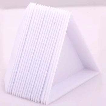 10db Fehér Műanyag Háromszög Gyöngy Ékszerek Szervező Konténer Lemez Csomagolás Kijelző Jogosult Tárolási Kézzel készített DIY Tartozékok