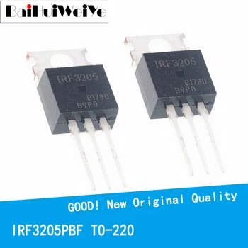 10DB/SOK IRF3205PBF IRF3205 55V/100A, HOGY-220 Új, Eredeti IC Chipset MOSFET MOSFT TO220