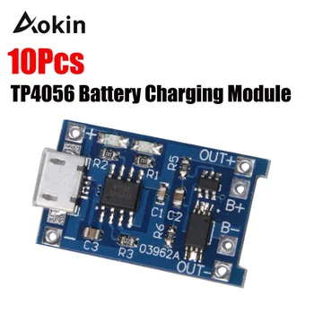10DB TP4056 5V 1A Micro USB-s 18650 Lítium Akkumulátor Töltés Fedélzeten Töltő Modul Védelem Kettős Funkciók Arduino Diy