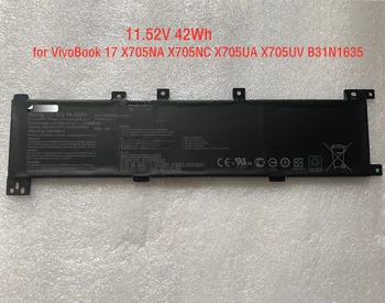 11.52 V 42Wh Valódi B31N1635 Laptop Akkumulátor Asus VivoBook 17 A705U X705NA X705NC X705UA X705UV N705UD N705UN N705UQ Sorozat