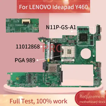 11012868 A LENOVO Ideapad Y460 Notebook Alaplap DAKL2BMB8F0 HM55 N11P-GS-A1 DDR3 Laptop Alaplap
