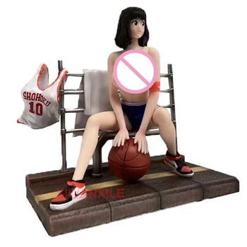 14 cm SLAM DUNK Anime Ábra GK Haruko Akagi akciófigura Ülő Szobor Haruko Akagi Figura Felnőtt Gyűjtemény Modell Baba Játékok