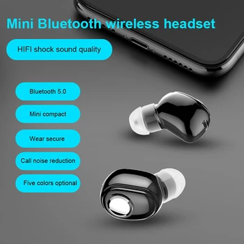15 Font Mini-Fül-Bluetooth-5.0-S HiFi Fülhallgató Sport Vezeték Nélküli Fülhallgató Mikrofon, Fülhallgató Kihangosító Sztereó Fülhallgató Az Okos Telefonok