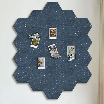 19 x 22cm Éreztem, Hatszög Csillagos Ég Háttere Testület DIY Puzzle Képet Háztartási üzenőfal lakberendezési tanács