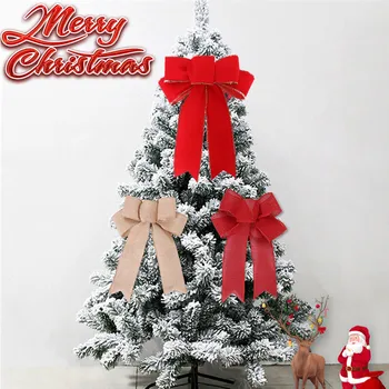 1db Karácsonyi Íjak Szalag Bowknot Karácsonyi Dekoráció Háló Csíkkal Íj Karácsony, Új Év, Csomagolás Kellékek