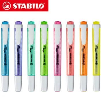 1db Németország STABILO KIRÁLY hordozható színes kiemelő 275 aranyos diák iroda jelölés gombot jelölő toll nem könnyű száraz különböző