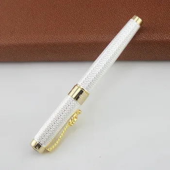 1db/sok JINHAO Roller Ball Pen 1200 Caneta Ezüst Toll Arany Klip Üzleti Ügyvezető Gyors Írás Toll Luxus Sárkány Toll 14*1,4 cm