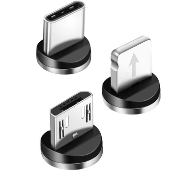 1m Mágneses Mikro USB-Kábel iPhone Samsung Android Mobiltelefon Gyors Töltés USB-C Típusú Kábel Mágnes Wire Kábel Töltő