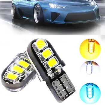 2020 Legújabb Szuper Fényes W5W SMD2835 6-LED Szilikon Vízálló Autó Jármű Fény, Lámpa, Izzó Autó Lámpa Tartozékok