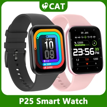 2021 Férfiak Smartwatch Intelligens Karóra Női Karóra P25 IP68 Vízálló SPO2/BP/ÓRA Fitness Óra Karkötő Sport Smartwatch Forró