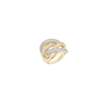 2021 Jul Ujj Gyűrű Nők Kerek Kristály Caesar Gyűrű, Arany Szín, Etnikai Esküvő Ékszer Gyűrű