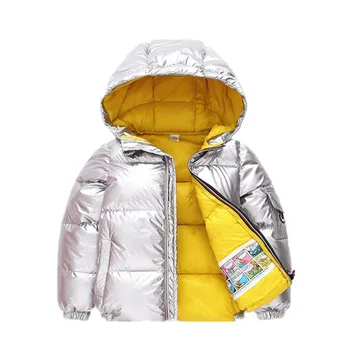 2021 Új Téli Kabát Dzseki Fiúk Cipzár Sport Kabát Őszi Felsőruházat Lányok Dzsekik Fényes Ruhát A Gyerekek Ruháit 3-10 Éves