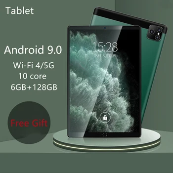 2022 Android 9.0 6G+128GB Tabletta Új, Eredeti 10.1 inch Octa-Core Tablet Pc Google Play 4G Telefon, WiFi, Bluetooth, GPS