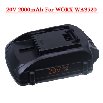 20V Max 2000mAh power tools Újratölthető Akkumulátor WORX WA3742 WG155 WG160 WG255 WG545 WA3520 WA3525 WA3760 WA3553 L50