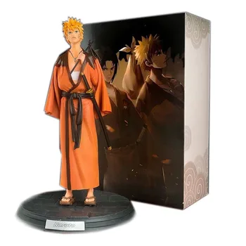 24-30cm Naruto Anime Adatok Kakashi Naruto Sasuke Neji Modell Játékok, Dísztárgyak, PVC akciófigurák a Doboz Játékok.