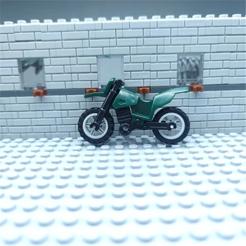 2DB Crosscountry Motorkerékpár építőkövei Tégla Katonai Város SWAT Fegyver MOC Playmobil Figurák Kellékek Brinquedos Játékok