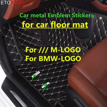2db M-Sport Autó fém Emblémák Matricák autó szőnyeg helyet X1 X5 X3 X6 E46 E39 E38 E60 E90 E36 F30 F30 E34 F10 M3 M4 M5