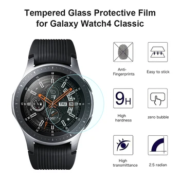 2db Smartwatch Edzett Üveg Védőfólia Takarja Full Screen Protector Ujja Tartozékok, Samsung Galaxy Óra 4 Klasszikus
