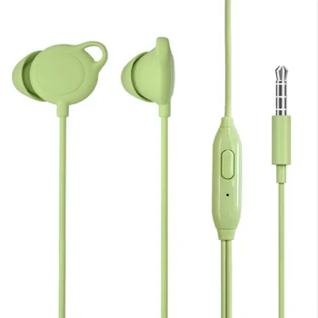 3,5 mm-es jack dugó alszik fülhallgató in-ear anti-zaj oldalán alszik fülhallgató puha szilikon alkalmas fülhallgató iphone Huawei