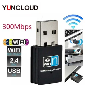 300Mbps Vezeték nélküli LAN Mini USB WiFi Adapter 2.4 G Hálózati Kártya Dual Mód WiFi Vevő Wifi Repeater Windows MAC Linux