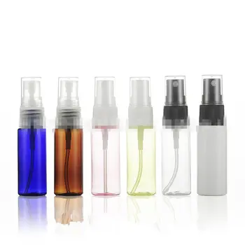 30db/Sok Új 20ml Műanyag PET Amber Üveg Parfüm Spray-Vel Porlasztó Kis Szivattyú Kék Üveg Vizsgálati Minta Üres Utazási Üvegek