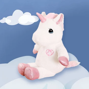 35-82cm Fehér egyszarvú baba baba kislány szülinapi ajándék, kreatív Hercegnő plüss játék aranyos baba