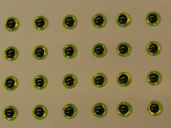 3mm/4mm/5mm/6mm/7mm Chartreuse 3D Holografikus Csalit Szeme Repülni Árukapcsolás Fasza Kézműves Babák