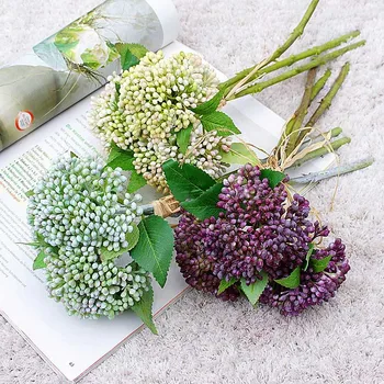 3Pcs/csomag kézzel készített szegfűszeg növény műanyag Mesterséges Virágokat, Otthoni asztal esküvő dekoráció flores fleur artificielle koszorú