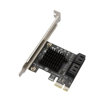 4 portos SATA PCI-E Adapter SATA3.0 Kiterjesztése Kártya 6Gbps Adapter Kártya Bővíteni IPFS Merevlemez-3.0X1 Vezérlő bővítőkártya