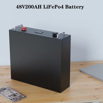48V 200AH LiFePO4 Akkumulátor Lítium-Vas-Foszfát Grand Egy Sejt Bulit-a BMS Újratölthető Batterye