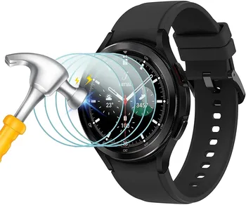 4PC Edzett Üveg Védő Fólia Védelmet biztosít Samsung Galaxy Óra 4 Klasszikus 42mm 46mm Smartwatch Képernyő Védő Fedél