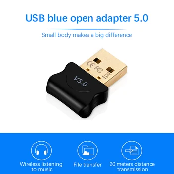 5.0 Bluetooth-kompatibilis Adapter USB Jeladó Pc Számítógép Receptor Laptop Fülhallgató, Audio Nyomtató Adatokat Dongle Vevő