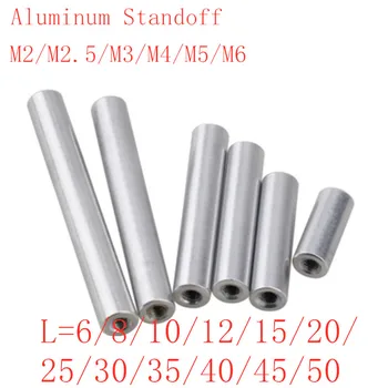 5-10db alumínium távtartó m2 m2.5 m3 M4 M5 m6-os kerek Alumínium Patthelyzet rudak, hogy Az RC Multirotors