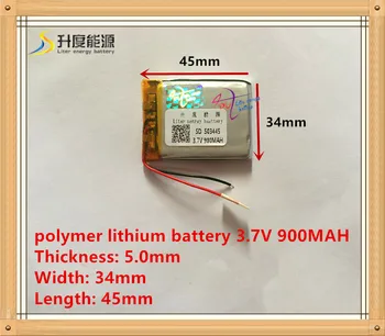 503445 Újratölthető Lítium-Polimer 3,7 V 900mAh Li-ion Akkumulátor, bluetooth fülhallgató Hangszóró GPS, PDA, MP3-MP4-MP5 053443