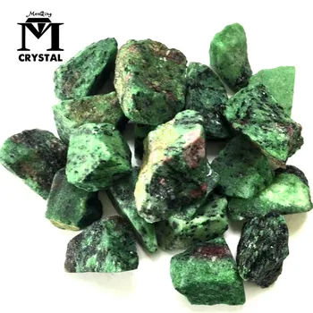 50g kavics természetes kristály kvarc epidote rubine gyógyító kő természetes drágakövek ásványi példány Haza tartály Dekoráció