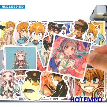 50pcs Anime Wc Szellem Hanako Vicces Telefon, Laptop, Autó Matrica Csomag Gyerekeknek Játékok DIY Notebook Gitár Kerékpár Rajzfilm Matrica