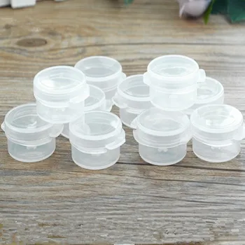 50pcs/sok 5g Mini Q Doboz Kis Pot szivárgásmentes Krém Üvegek Népszerű Minta Jar Box Gomb Mezőben Kozmetikai Tégelyek Üres Konténerek Smink