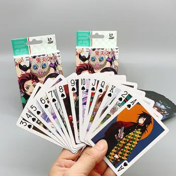 54 Db/Csomag Anime Hatsune Miku & Naruto & Dragon Ball & Tokió Ghoul Cselekvési & Játékszer Sorozat Póker Kártya Játékok