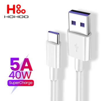 5A Típusú USB-c Kábel Huawei mate 40 P40 p30 pro Megtiszteltetés, Gyors Töltő Kábel 2M A Xiaomi Redmi Megjegyzés 7 8 Pro 6a 8A c-Típusú Kábel