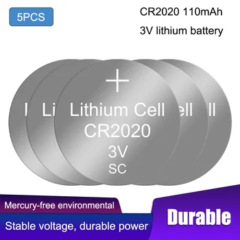 5DB Lithium Gomb Elem gombelem Akkumulátorok CR2020 3V Nézni Sejtek CR 2020 Írás/Rajz/Kézírás Tabletta