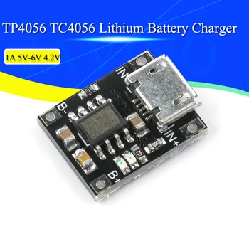 5DB Sejt Lítium Akkumulátor Töltő Töltő Modul 1A 5V-6V 4,2 V TC4056 TC4056A Micro USB Tápegység Testület TP4056