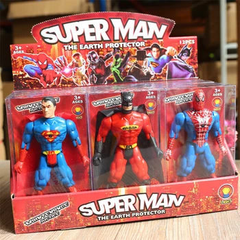 6db/Szett Disney Marvel Super Heroes Bosszúállók vasember Superman-Batman Figurák Modell Ajándék Gyűjteménye gyermekjátékok