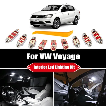 9Pcs A Volkswagen VW Út 2009-2015 2016 Canbus Jármű LED-es Belső Térkép Kupola Csomagtartóban Fény Kit Auto Tartozékok