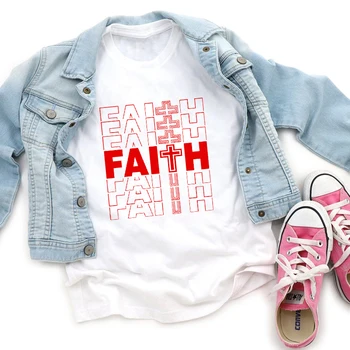 A hit Levél Nyomtatás póló Unisex Inspiráló Vallás Tshirt Alkalmi Nők Grafikus Keresztény Egyház Felsők Pólók Dropshipping