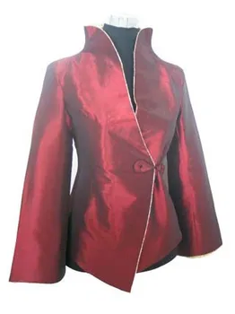 A kínai hagyomány style Selyem Szatén Hölgy kabát Kabát Felsőruházat