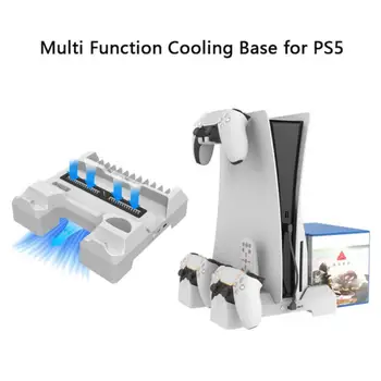 A PS5 Dual Controller Töltő Konzol Függőleges hűtőventilátor Állni töltőállomás A PS5 Tartozékok PS5 Hűtés Alap