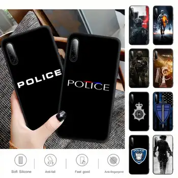 A rendőrség Szimbólum Telefon Esetében A Xiaomi Mi A1 A2 8 Megjegyzés 10 Lite 9t Pro 9 Se Szilikon coque közelében